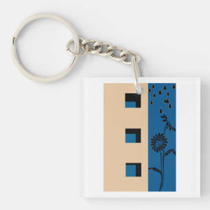 Porte-clés Fleur de construction