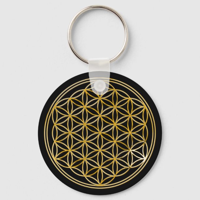 Porte-clés Fleur de la vie minuscule (Recto)