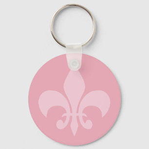 Porte-clés Fleur de Lise en Porte - clé rose