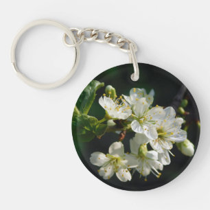 Porte-clés Fleur de Prunier Botanique Sombre Mysti