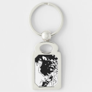 Porte-clés Fleur Doodle