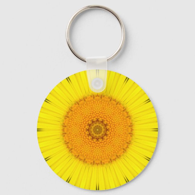 Porte-clés Fleur Mandala 01 (Recto)