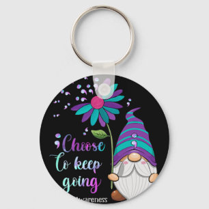 Porte-clés Fleur mignonne - Prévention du suicide - sensibili