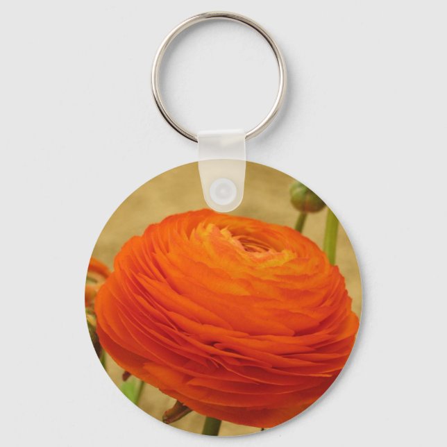 Porte-clés Fleur orange (Recto)