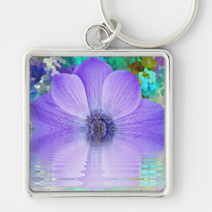 Porte-clés Fleur pourpre