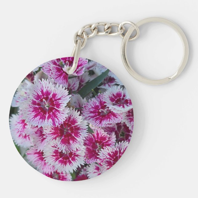 Porte-clés Fleur Rose (Dos)