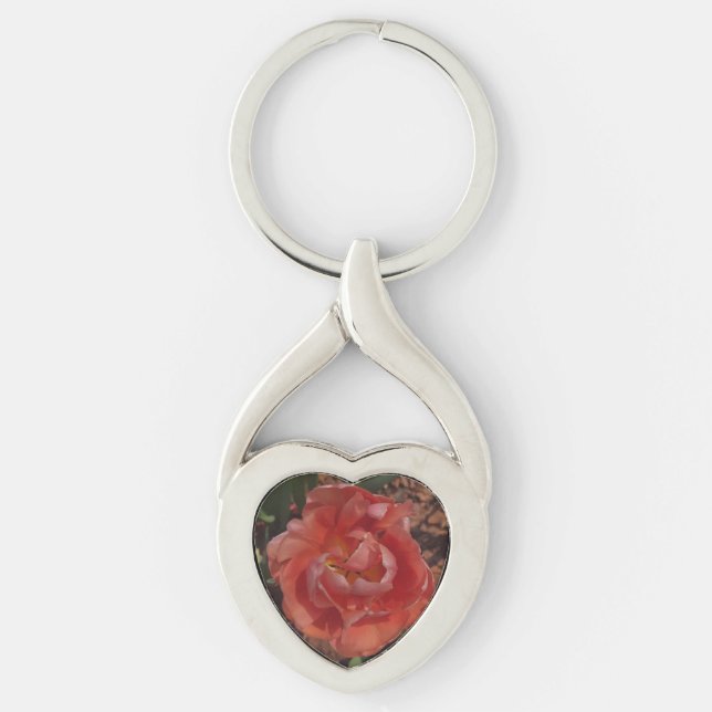 Porte-clés fleur rouge  (Devant)