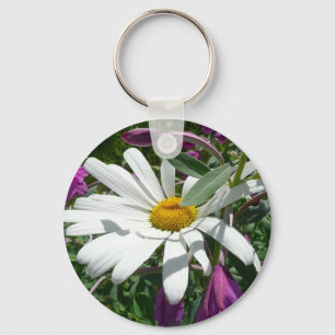 Porte-clés Fleur sauvage Daisy et Fireweed