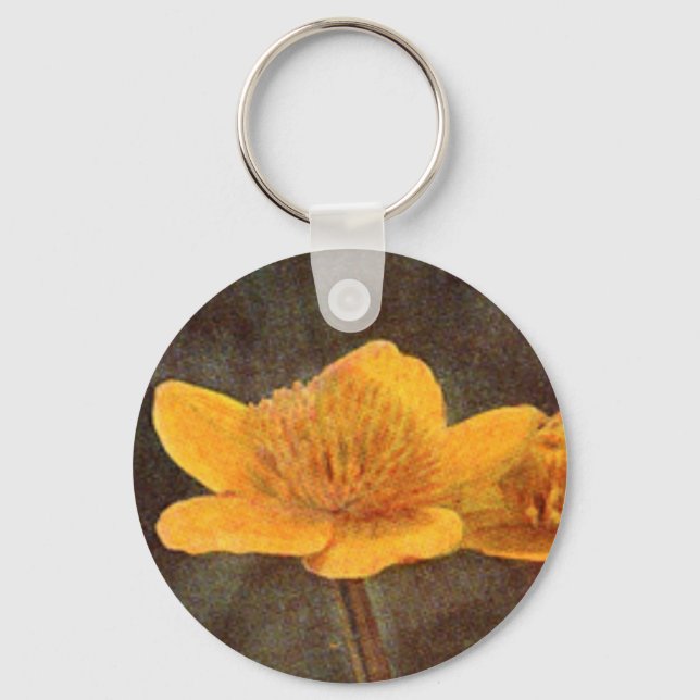 Porte-clés Fleur sauvage : Marsh Marigold (Recto)