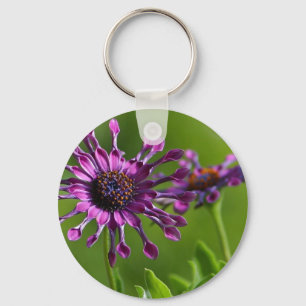 porte-clés fleur violette