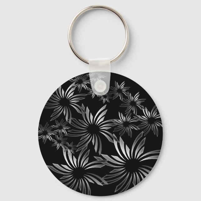 Porte-clés Fleurs d'argent (Recto)