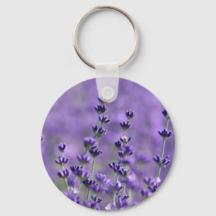 Porte-clés Fleurs de lavande violet Floral