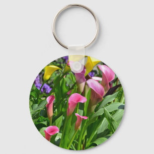 Porte-clés Fleurs de lys calles colorées