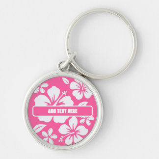 Porte-clés Fleurs de plage rose tropicale