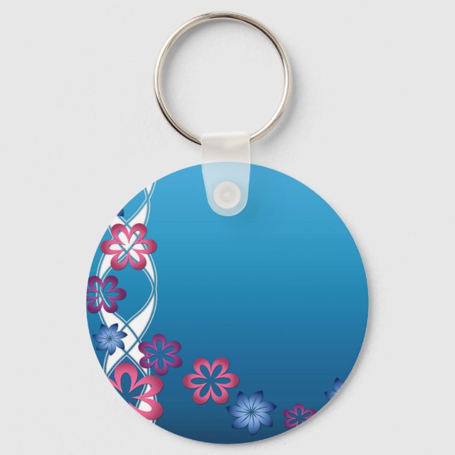 Porte-clés Fleurs de printemps (Recto)