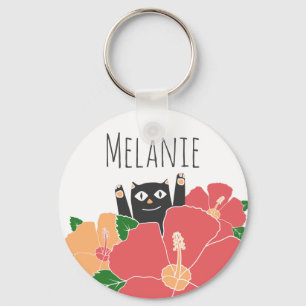 Porte-clés Fleurs de printemps chatoyantes Cute personnalisée