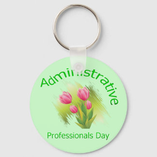 Porte-clés Fleurs de tulipes Journée des professionnels admin