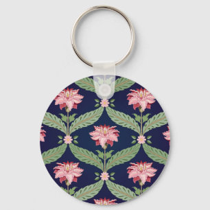 Porte-clés Fleurs d'Imaginaire : Motifs indiens foncés