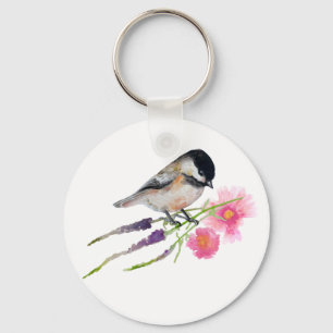 Porte-clés Fleurs d'oiseaux de pousse
