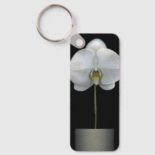 Porte-clés Fleurs Fleur d'orchidées blanches