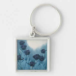 Porte-clés Fleurs foncées