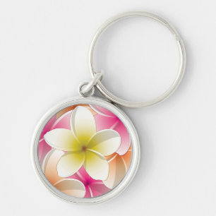 Porte-clés Fleurs frangipani/Plumeria