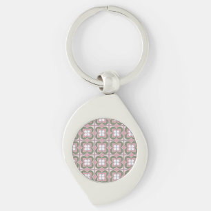 Porte-clés Fleurs géométriques