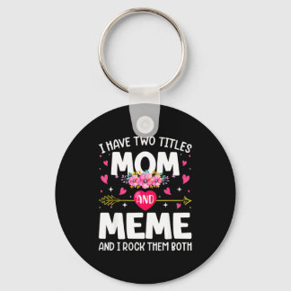 Porte-clés Fleurs ont deux titres maman et mémé fête des mère