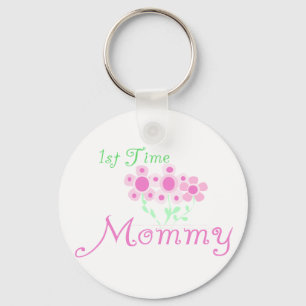 Porte-clés Fleurs roses 1er Fleurs Mommy tshirts et cadeaux