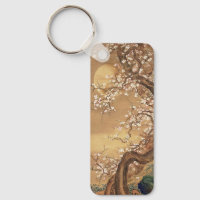 Fleurs vintages de prunes japonaises au clair de l