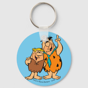 Porte-clés Flintstone de blocaille et de Fred de prise de bec