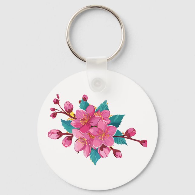 Porte-clés Floraison des Sakura (Recto)