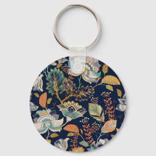 Porte-clés Floral coloré : Arrière - plan sans couture