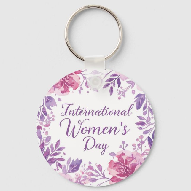 Porte-clés Floral International Women's Day 2026 (Recto)