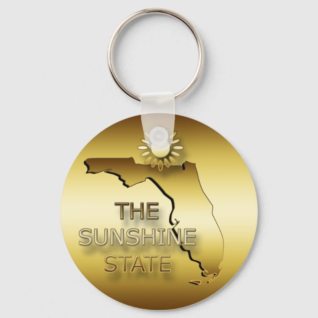 PORTE-CLÉS FLORIDE L'ÉTAT DU SOLEIL (Recto)