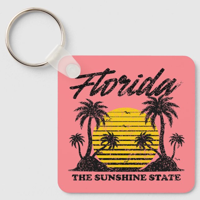 Porte-clés Floride L'État Sunshine (Recto)