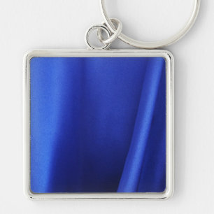 Porte-clés Flow Blue Silk Fabric Abstrait
