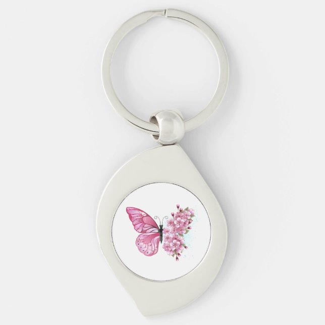 Porte-clés Flower Butterfly (Devant)