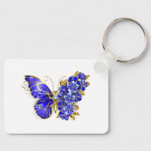 Porte-clés Flower Sapphire Butterfly