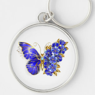Porte-clés Flower Sapphire Butterfly