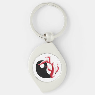 Porte-clés Flux martial abstrait YinYang Autocollant d'art ma