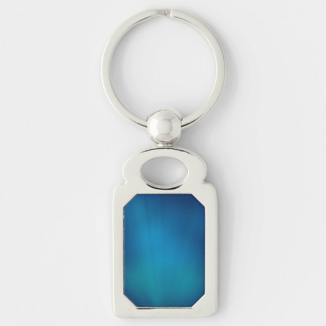 Porte-clés Flux sous-marin bleu profond (Devant)