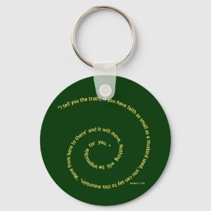 Porte-clés Foi aussi petite comme graine de moutarde