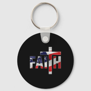 Porte-clés Foi Peur Croix Chrétienne Jésus-Christ Hommes Femm