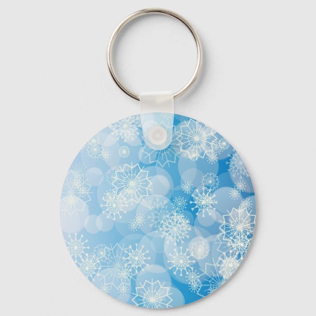 Porte-clés Fond de flocon de neige (Recto)