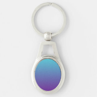 Porte-clés Fond dégradé simple bleu turquoise violet