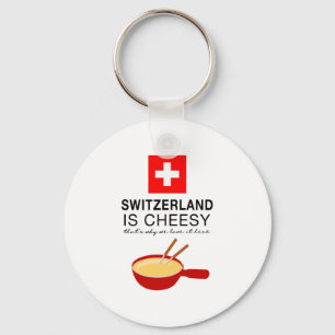 Porte-clés Fondue suisse Funny