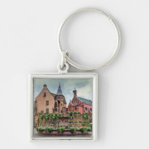Porte-clés Fontaine de Saint-Léon dans Eguisheim, Alsace,