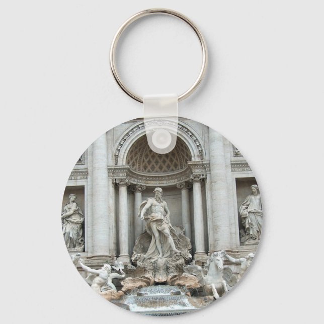 Porte-clés Fontaine de Trevi à Rome, Italie (Recto)