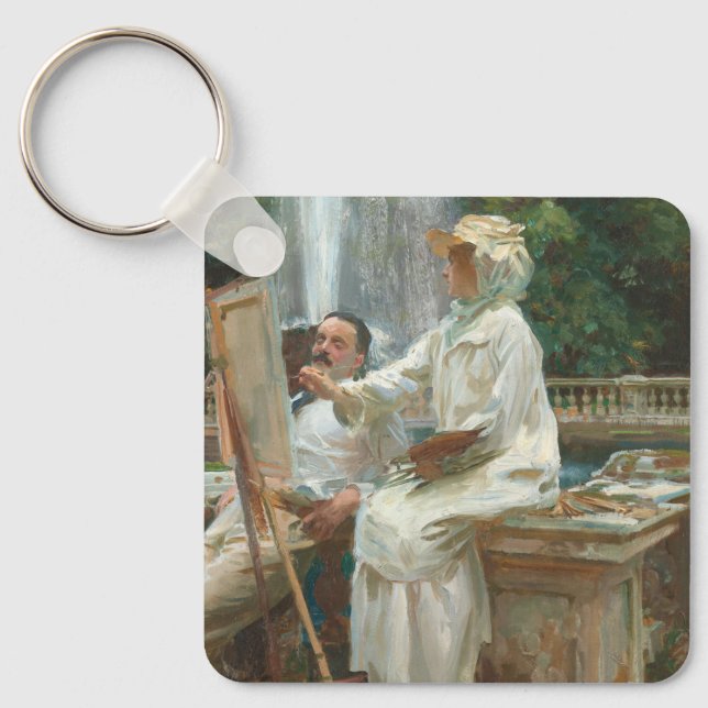 Porte-clés Fontaine Villa Torlonia Frascati, Italie par Sarge (Recto)
